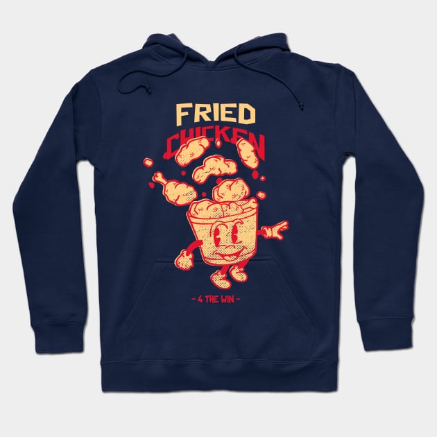 Fried Chicken  4 The Win Design Hoodie by ArtPace